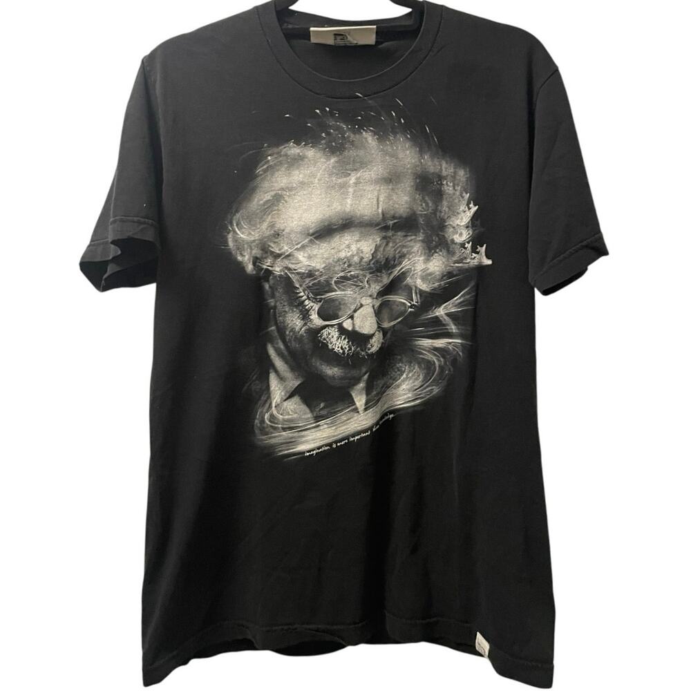 Vintage Y2K Albert Einstein Cosmic Imaginary Foundation Shirt Adult Medium